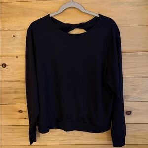 Avia Women's Classic Black Twist-Back Sweatshirt